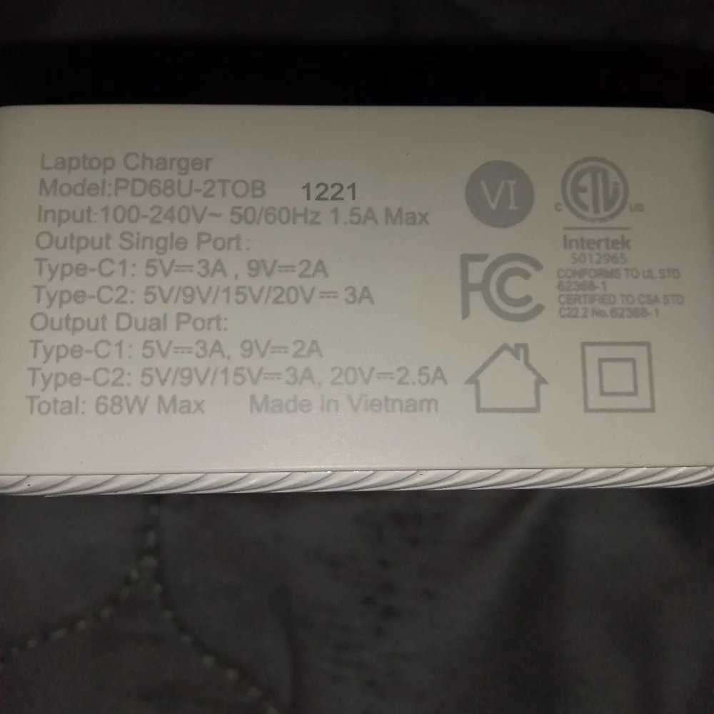 New GaN Laptop Charger